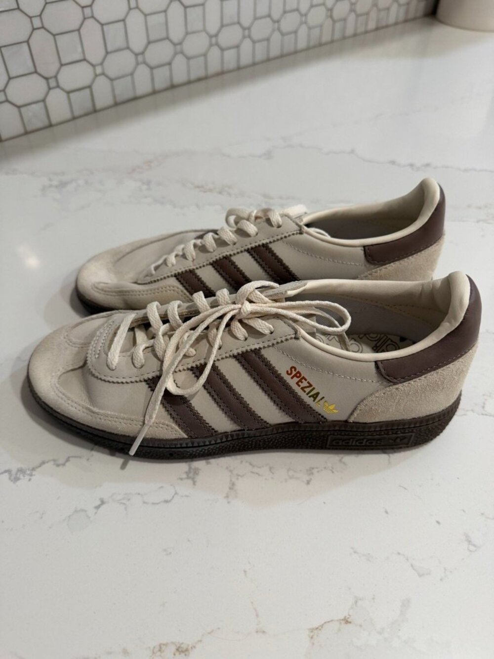 Adidas Spezial | Brown / Cream / White | Size 7
